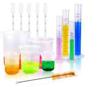 Plastic Graduated Cylinders and Beakers Pipettes for lab